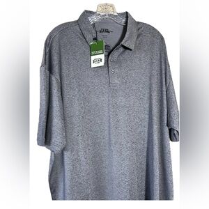 Men’s Key Brand Victory Polo, Short Sleeve, Gray, XXL, NWT